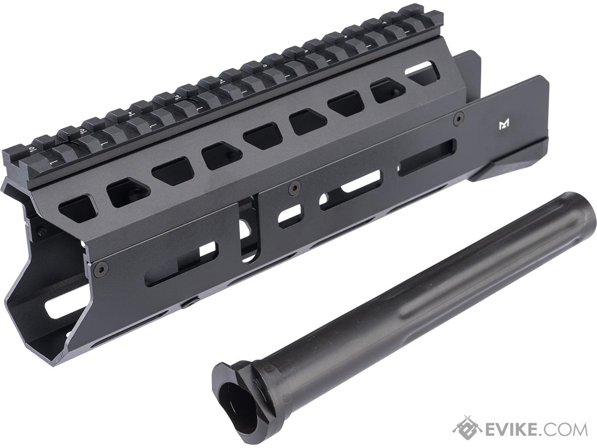 LCT M-LOK Tactical Handguard & Outer Barrel Set for LCT AK Airsoft Rifles (Model: Black / 9.5)