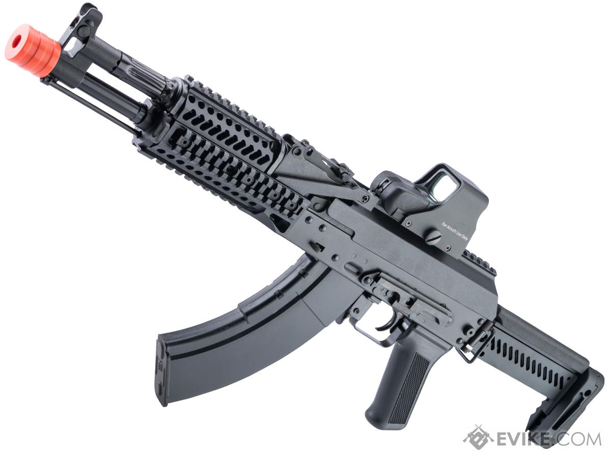 LCT Stamped Steel ZK Series AK Airsoft AEG Rifle w/ Side-Folding Z Series Stock and Handguard (Model: ZK-104 w/ GATE Aster)