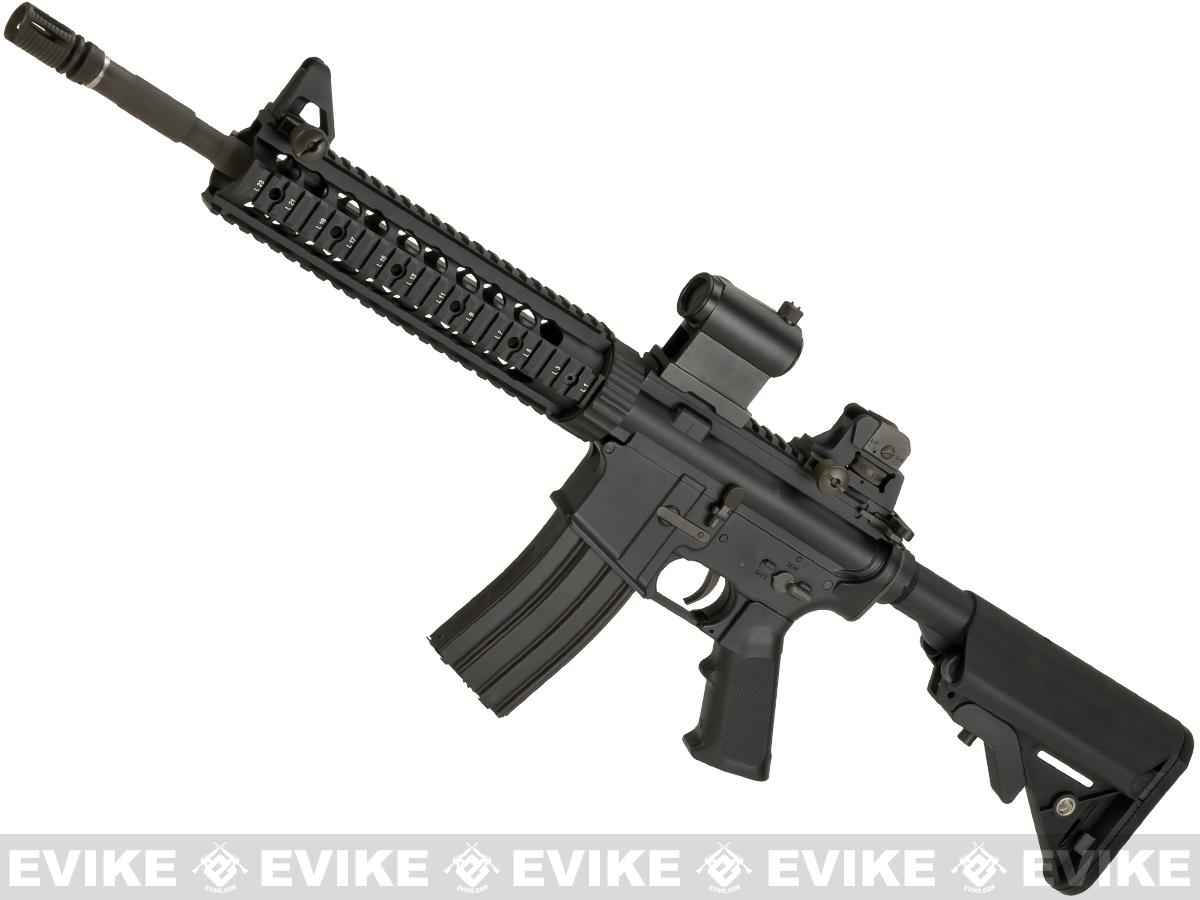 LCT Airsoft LR-4 RIS Airsoft Electric Blowback AEG with 10 Hanguard