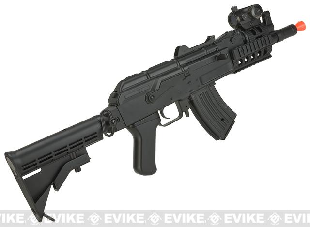 Lancer Tactical Polymer AKS-74U RIS LT-16C Airsoft AEG Rifle w/ Metal ...