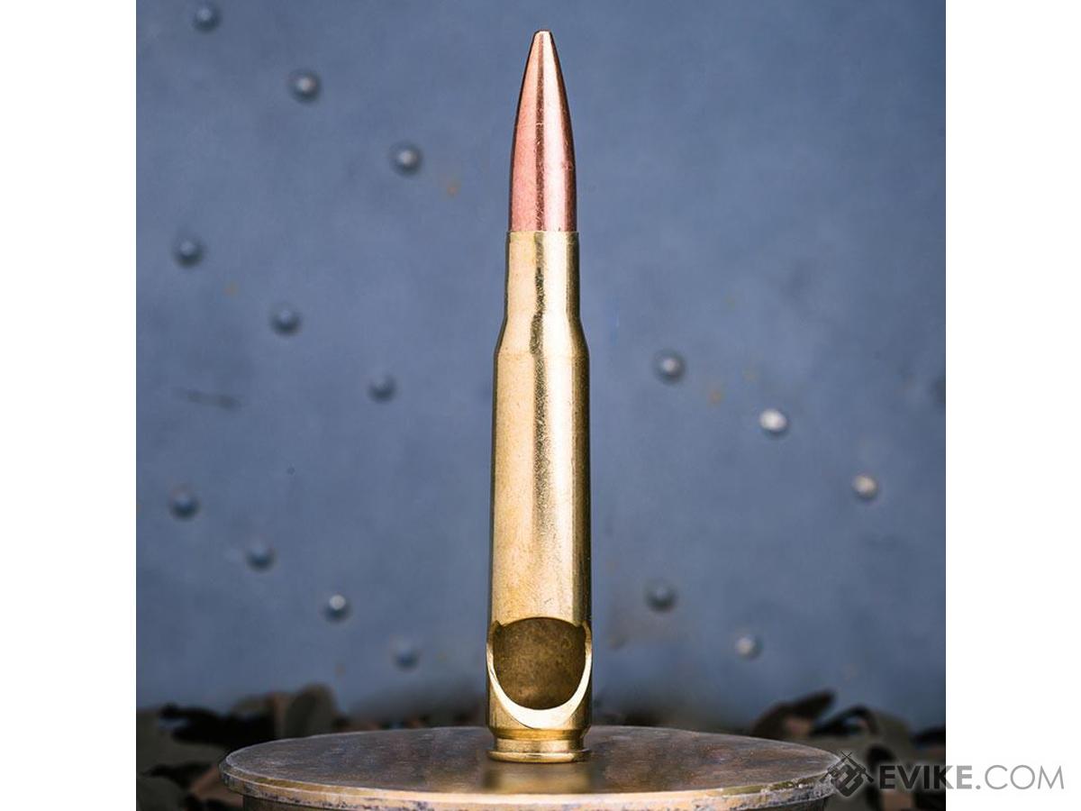 Battle-scarred Brass Genuine .50 Caliber Bullet bottle opener