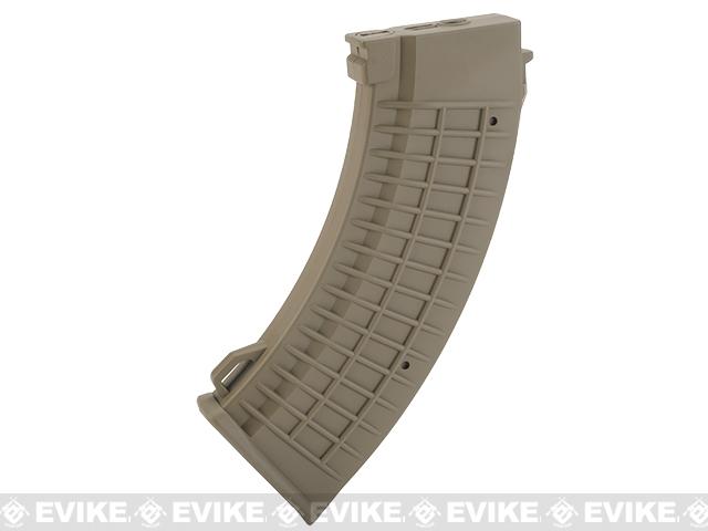 King Arms AK 110 rounds Thermal Style Mid-Cap Magazine (Color: Dark Earth / One Magazine)