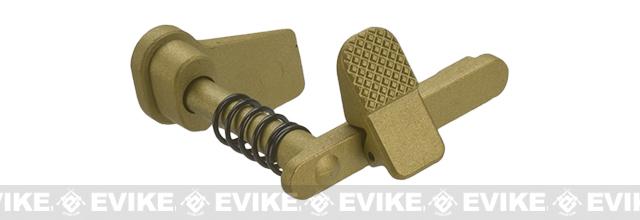 APS Ambidextrous Magazine Release for M4/M16 Series Airsoft AEGs (Color: Gold)