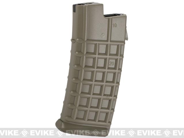 JG 330 Round Hi-Cap Magazine for AUG Series AEGs (Color: Dark Earth / Single)