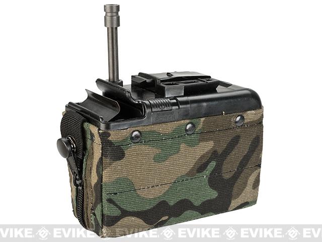 Matrix 1200rd Electric Box Magazine for LMG Machine Gun (Color: Woodland)