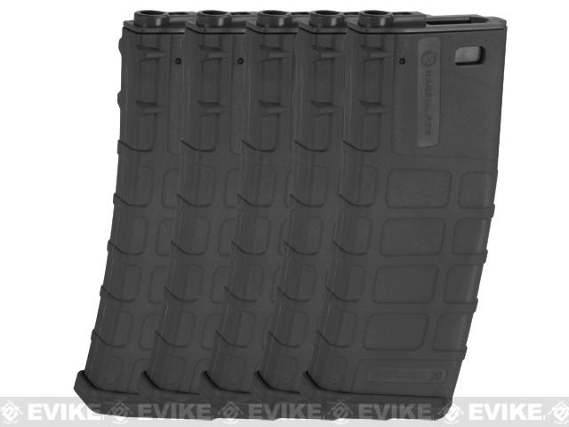 z Magpul PTS Licensed 360rd High Cap Mag for M4/M16 Series Airsoft AEG (Color: Black / Set of 5)