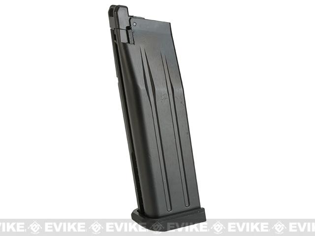 WE-Tech 30 Round Magazine for Hi-Capa Gas Blowback Airsoft Pistols (Color: Black / Short Base / Green Gas)