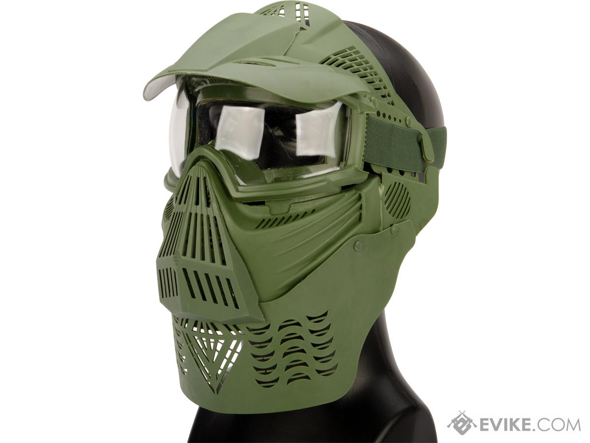 Avengers Transformer Modular Airsoft / Paintball Mask w/ Visor & Neck ...