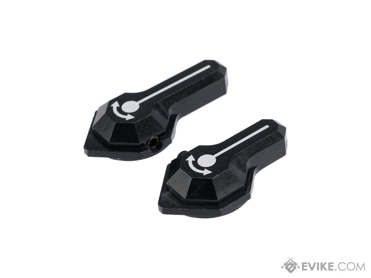 Maxx Model CNC Aluminum Low Profile Selector Levers for VFC SCAR Airsoft AEGs (Model: Style B / Black)