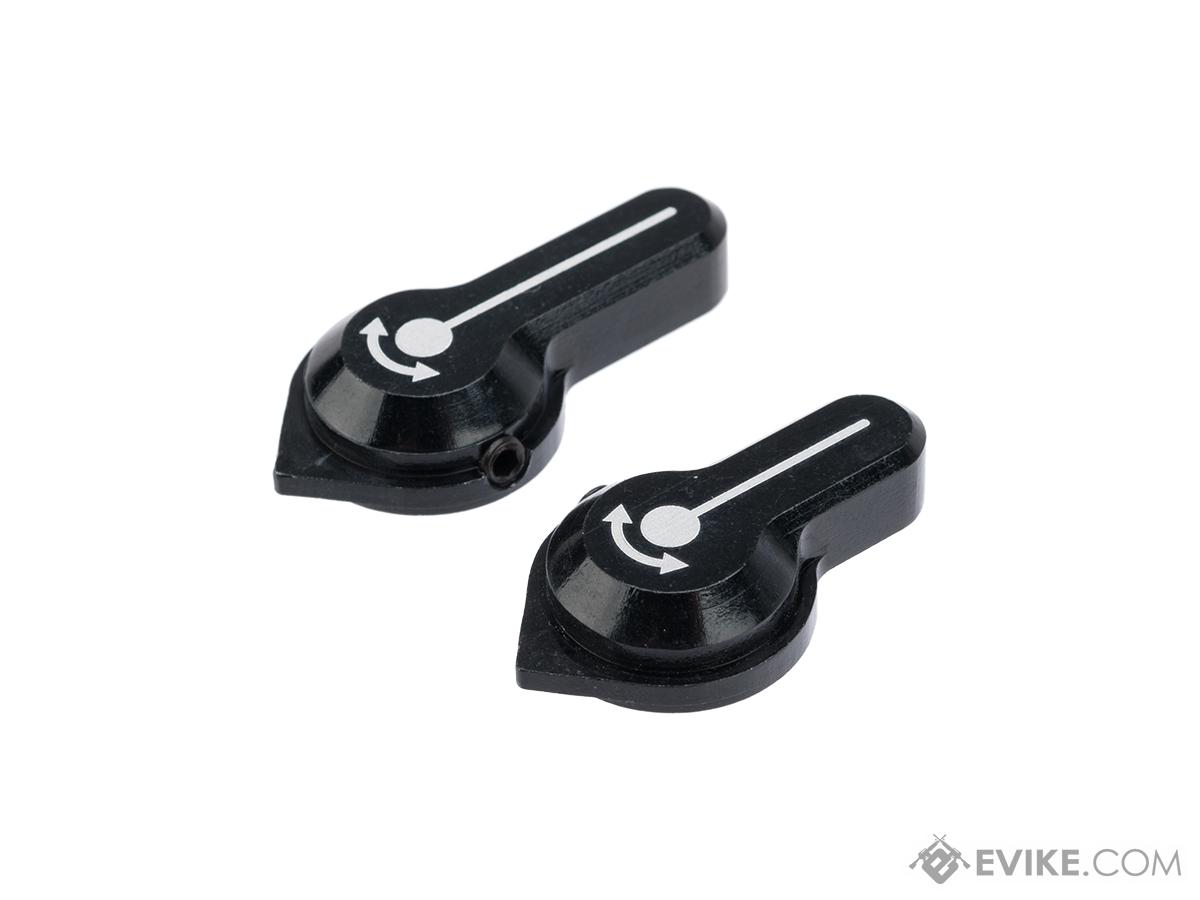 Maxx Model CNC Aluminum Low Profile Selector Levers for VFC SCAR Airsoft AEGs (Model: Style A / Black)