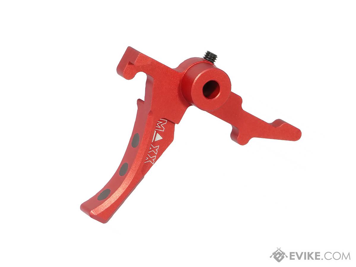 Maxx Model CNC Aluminum Advanced Trigger for Wolverine MTW Airsoft Rifles (Model: Style D / Red)