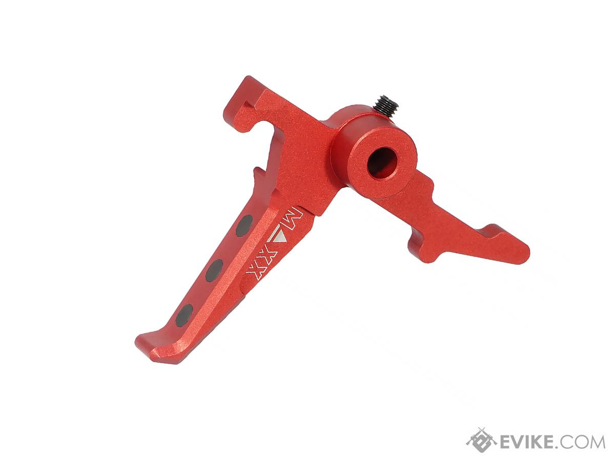 Maxx Model CNC Aluminum Advanced Trigger for Wolverine MTW Airsoft Rifles (Model: Style E / Red)