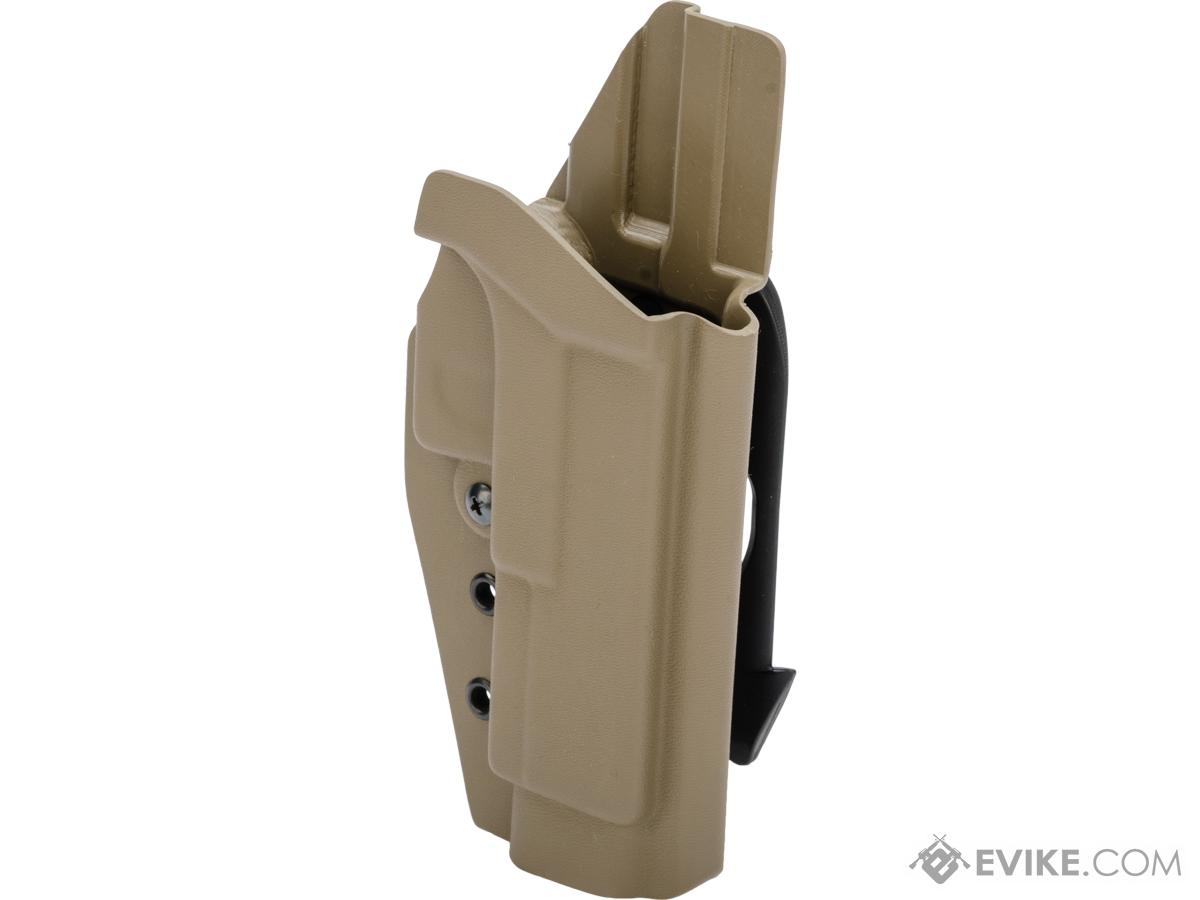 MC Kydex Airsoft Elite Series Pistol Holster for Glock 17/22/33 (Model: Flat Dark Earth / MOLLE Mount / Right Hand)