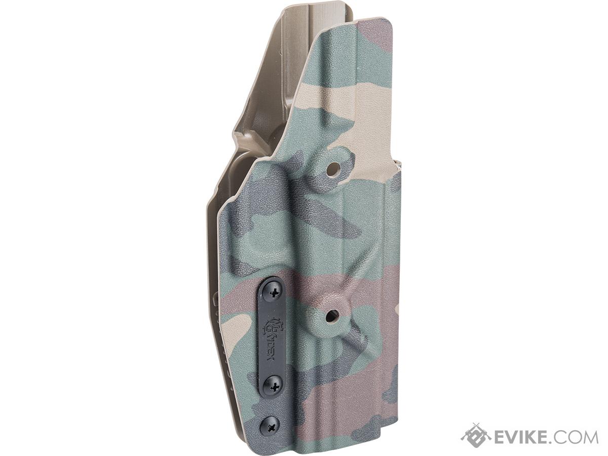 Milwaukee Custom Kydex Alpha Series Kydex Holster for GLOCK Double Stack Pistols (Color: M81 Woodland / Non-Lightbearing)