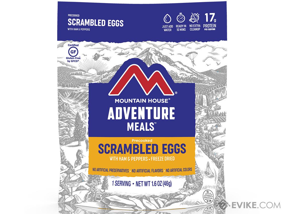 Mountain House Freeze Dried Camping Food (Model: Breakfast / Scrambled Eggs with Ham & Peppers)