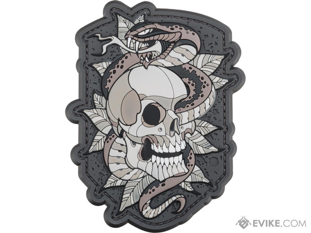 Mil-Spec Monkey Skull Snake 2 PVC Morale Patch (Color: Urban)