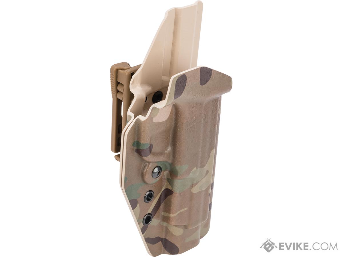 MC Kydex Airsoft Elite Series Pistol Holster for M&P 9 (Model: Multicam / TEK-LOK Dark Earth / Right Hand)