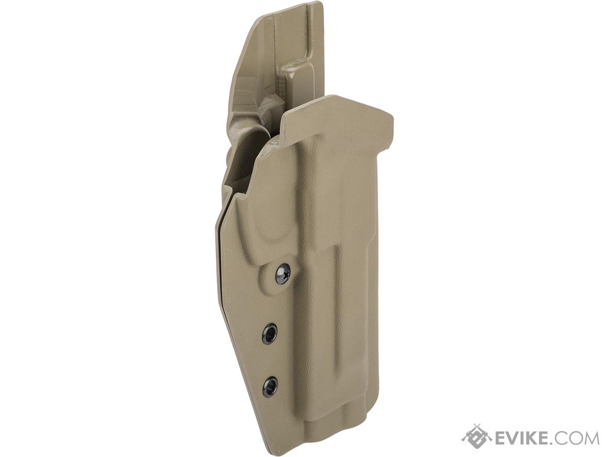 MC Kydex Airsoft Elite Series Pistol Holster for M9 (Model: Flat Dark Earth / No Attachment / Right Hand)