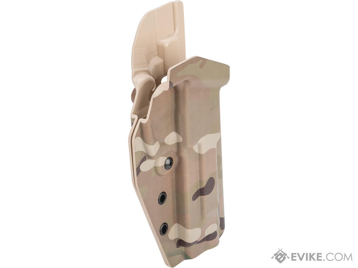 MC Kydex Airsoft Elite Series Pistol Holster for M9 (Model: Multicam / No Attachment / Right Hand)