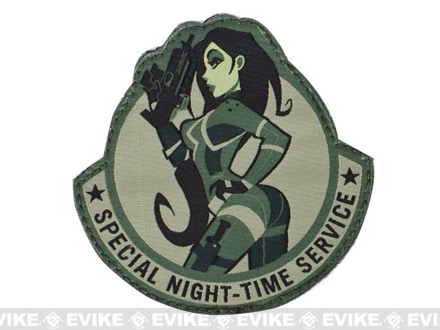 Mil-Spec Monkey Special Night Hook and Loop Patch (Color: ACU)