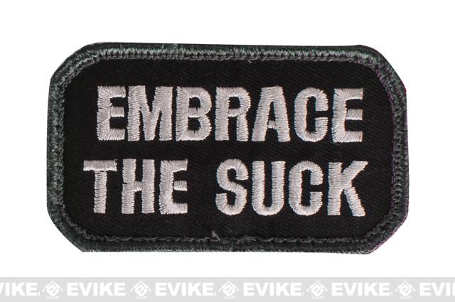 Mil-Spec Monkey Embrace the Suck Embroidered Morale Patch (Color: SWAT)