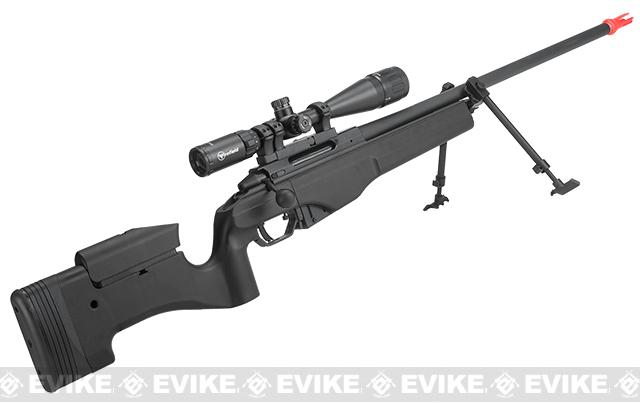 Ares Airsoft Msr 009 Gas Powered Bolt Action Sniper Rifle Color Black