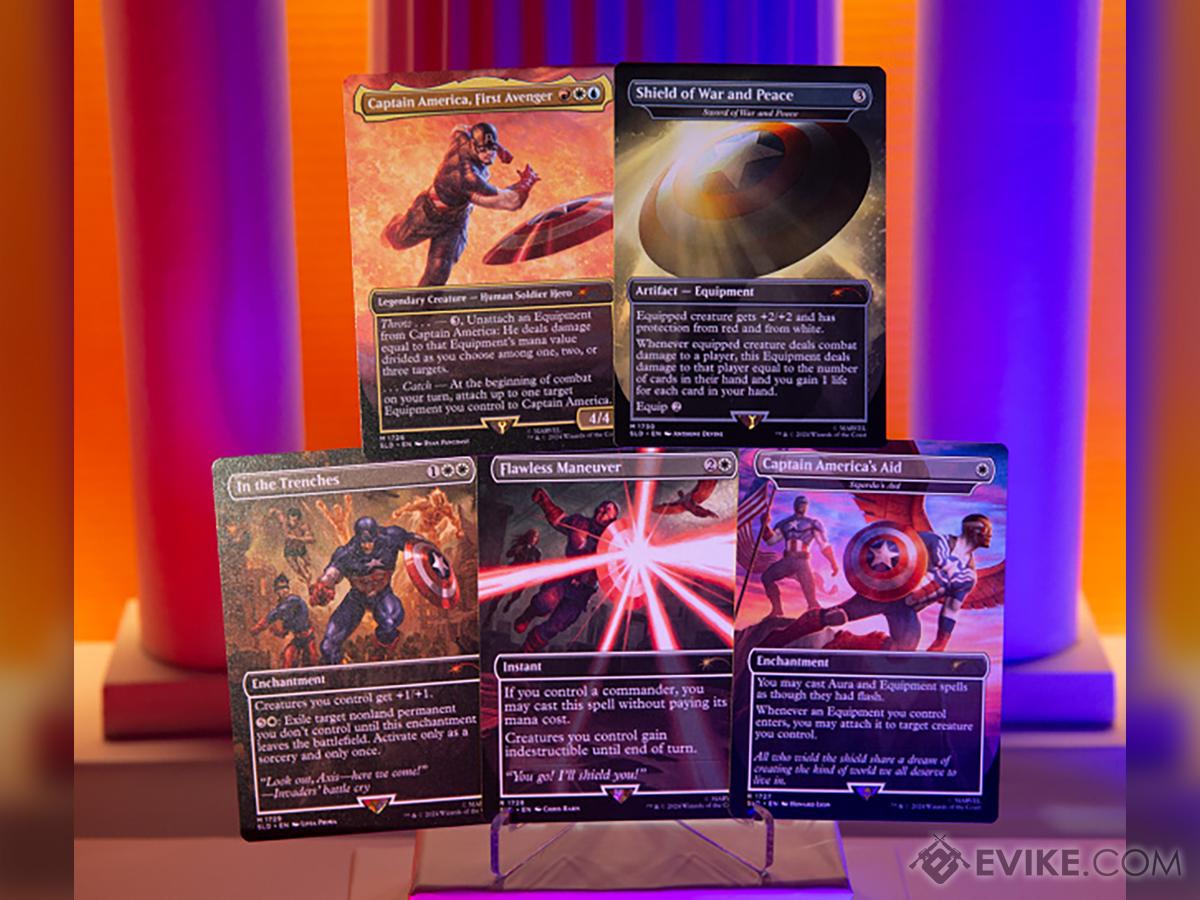 Magic: The Gathering Secret Lair: Marvel Exclusive Playing Cards (Model: Captain America / Non Foil)