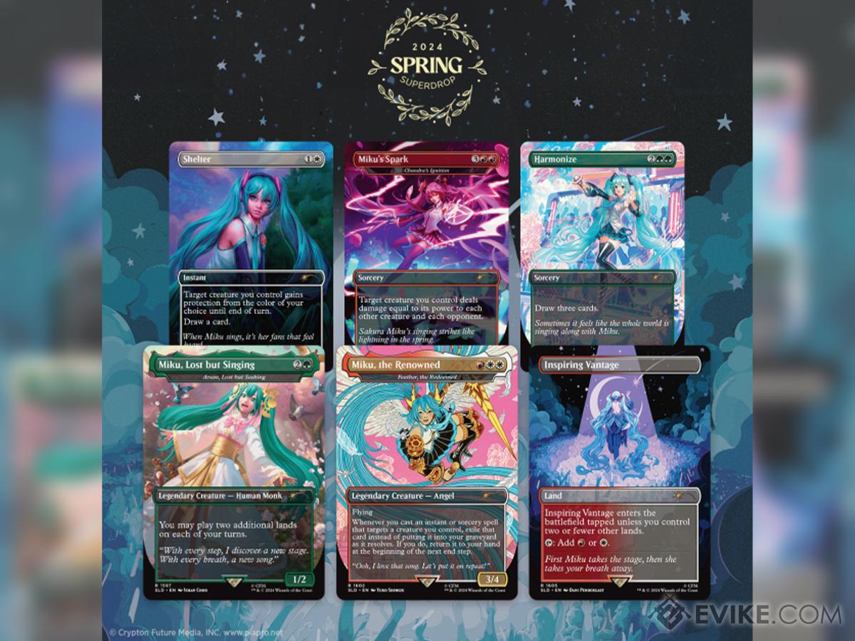 Magic: The Gathering Secret Lair: Hatsune Miku Exclusive Playing Cards (Model: Sakura Superstar English / Non-Foil)