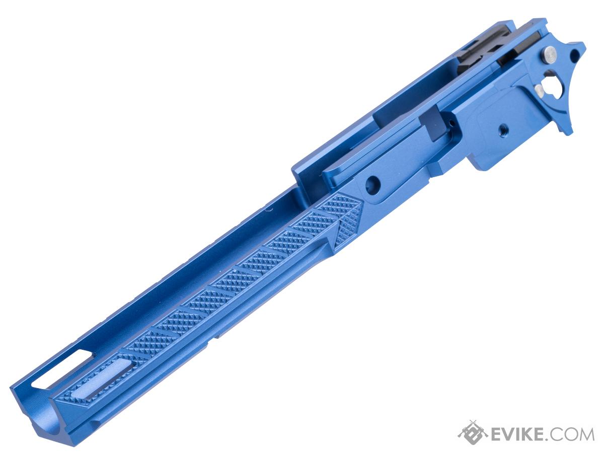 Dr. Black Frame-05 Custom Aluminum Frame for Tokyo Marui Hi-CAPA Gas Blowback Airsoft Pistols (Color: Blue)