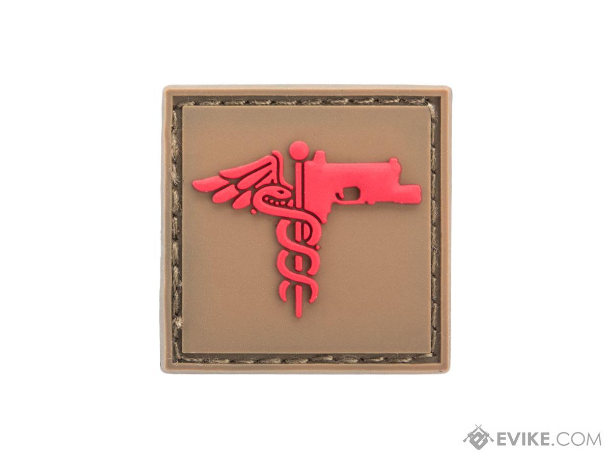 MUSA Trauma Logo Mini PVC Morale Patch (Color: Coyote Brown)