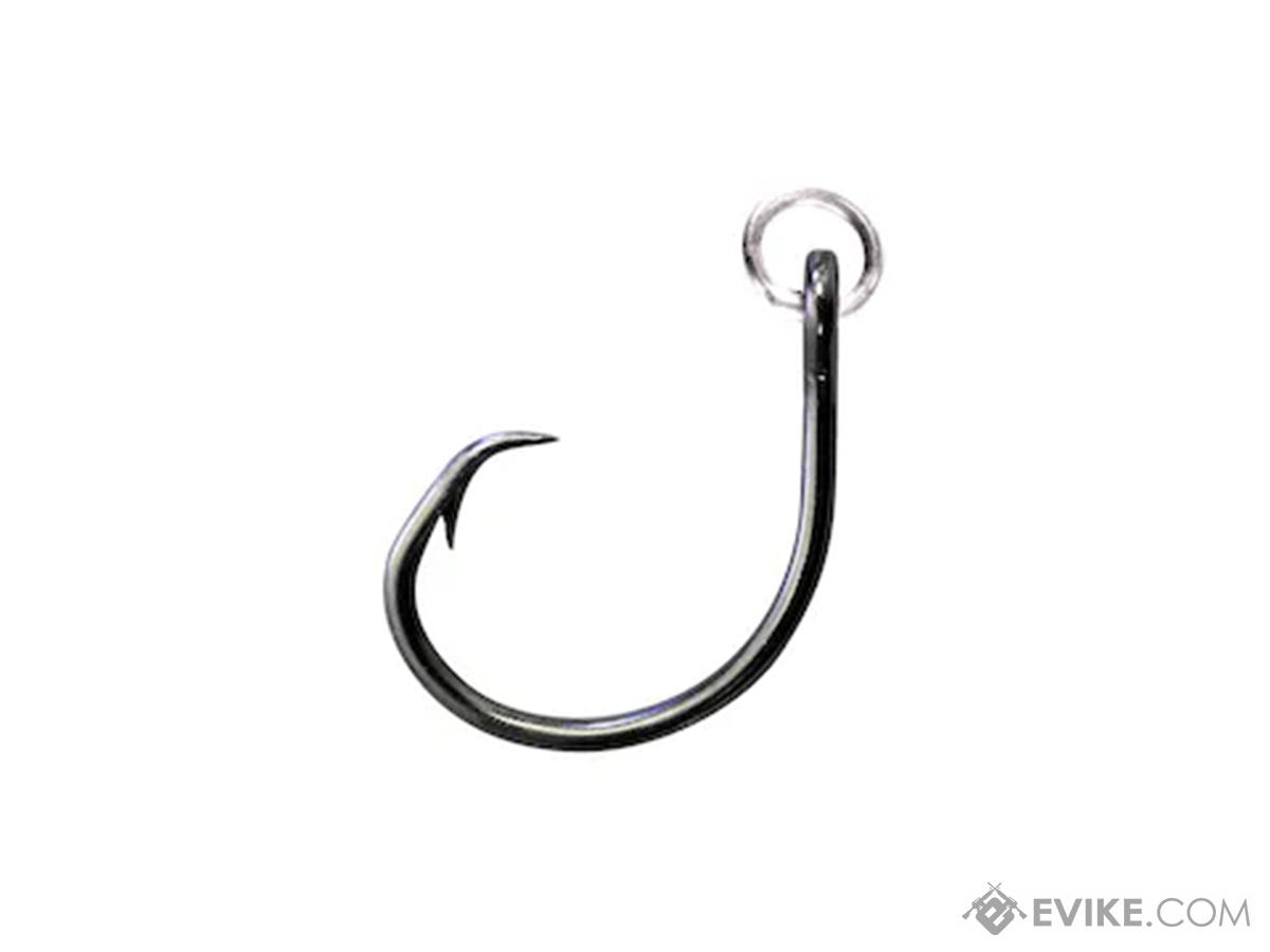 Mustad Ringed Demon Offset Circle 4X Strong Black Nickel Hook (Model: 8/0 /  Set of 6), MORE, Fishing, Hooks & Weights -  Airsoft Superstore