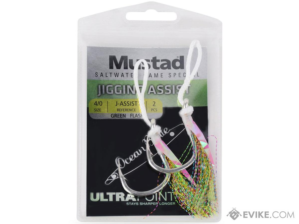 Mustad Saltwater Fishing Heavy Duty Jigging Assist Rig (Size: 5/0 - Green),  MORE, Fishing, Hooks & Weights -  Airsoft Superstore