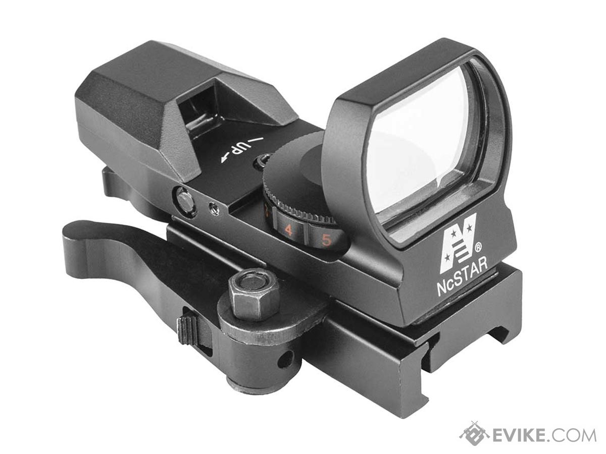 VISM by NcStar Red & Green Four Reticle Reflex Optic w/ Quick Release Latch (Color: Black)