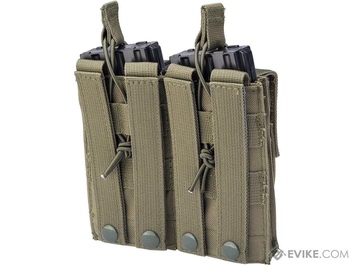 VISM by NcSTAR MOLLE Double Kangaroo M16 & Pistol Mag Pouch (Color: OD ...