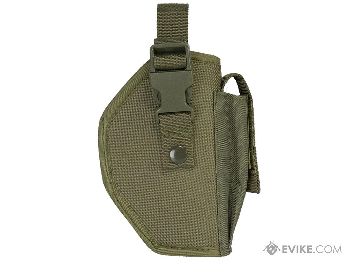 NcSTAR Belt Mounted Fabric Pistol Holster & Mag Pouch (Color: Green)