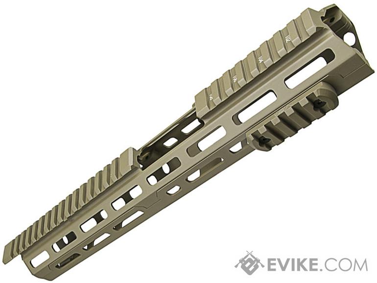 VISM by NcSTAR 13.75 Triangle M-LOK Carbine Length Hand Guard for AR15 Rifles (Color: Tan)