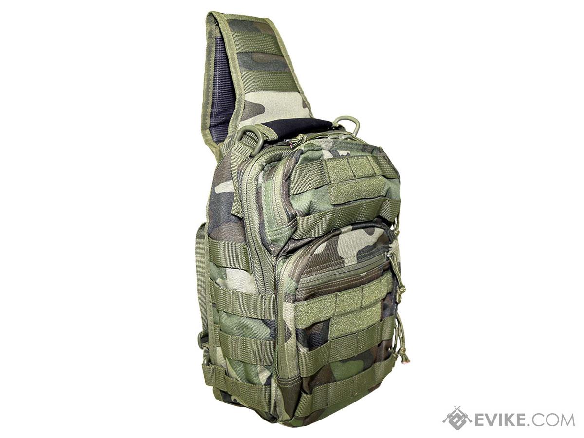 VISM / NcStar Shoulder Sling Utility Bag (Color: Woodland Camo), Tactical  Gear/Apparel, Bags, Sling/Messenger Bags - Evike.com Airsoft Superstore