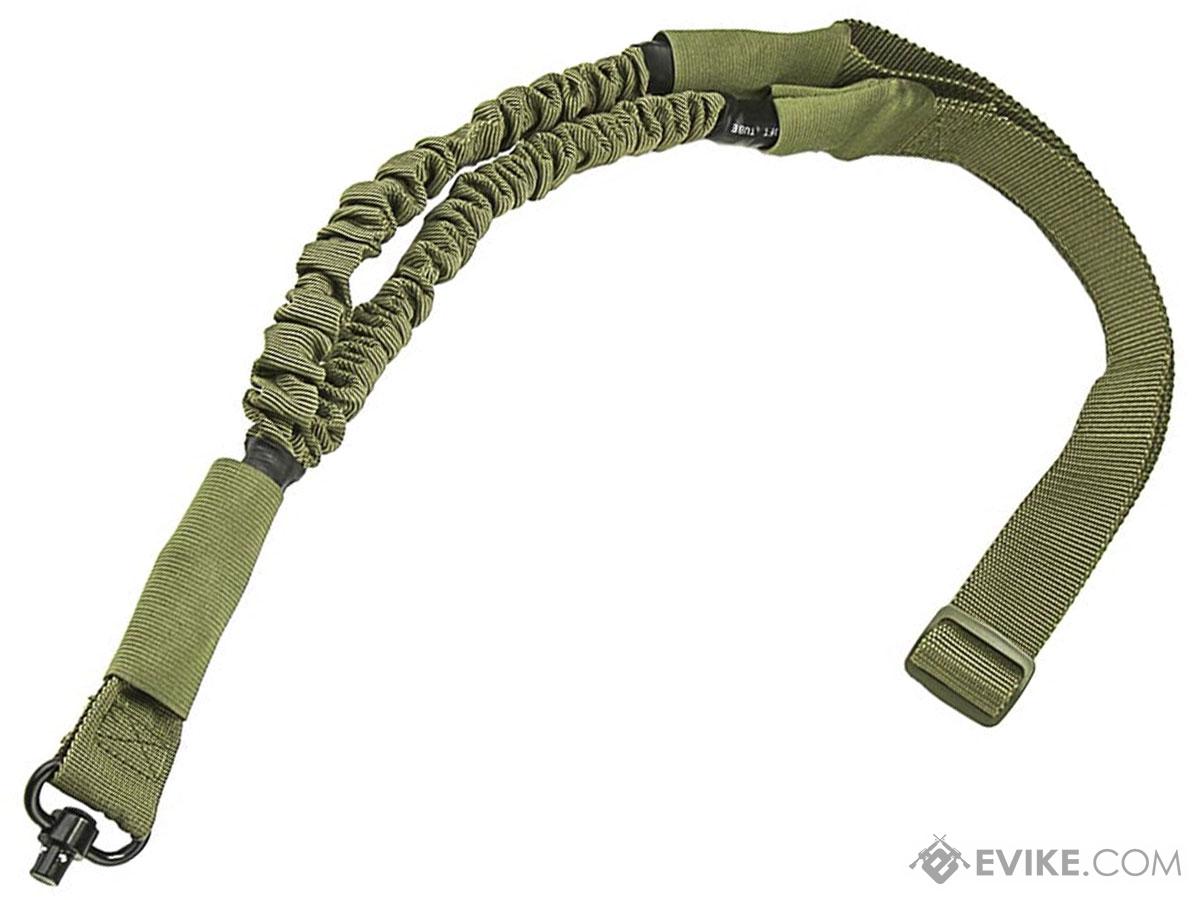 NCStar Single Point Bungee Sling w/ QD Swivel (Color: Green)