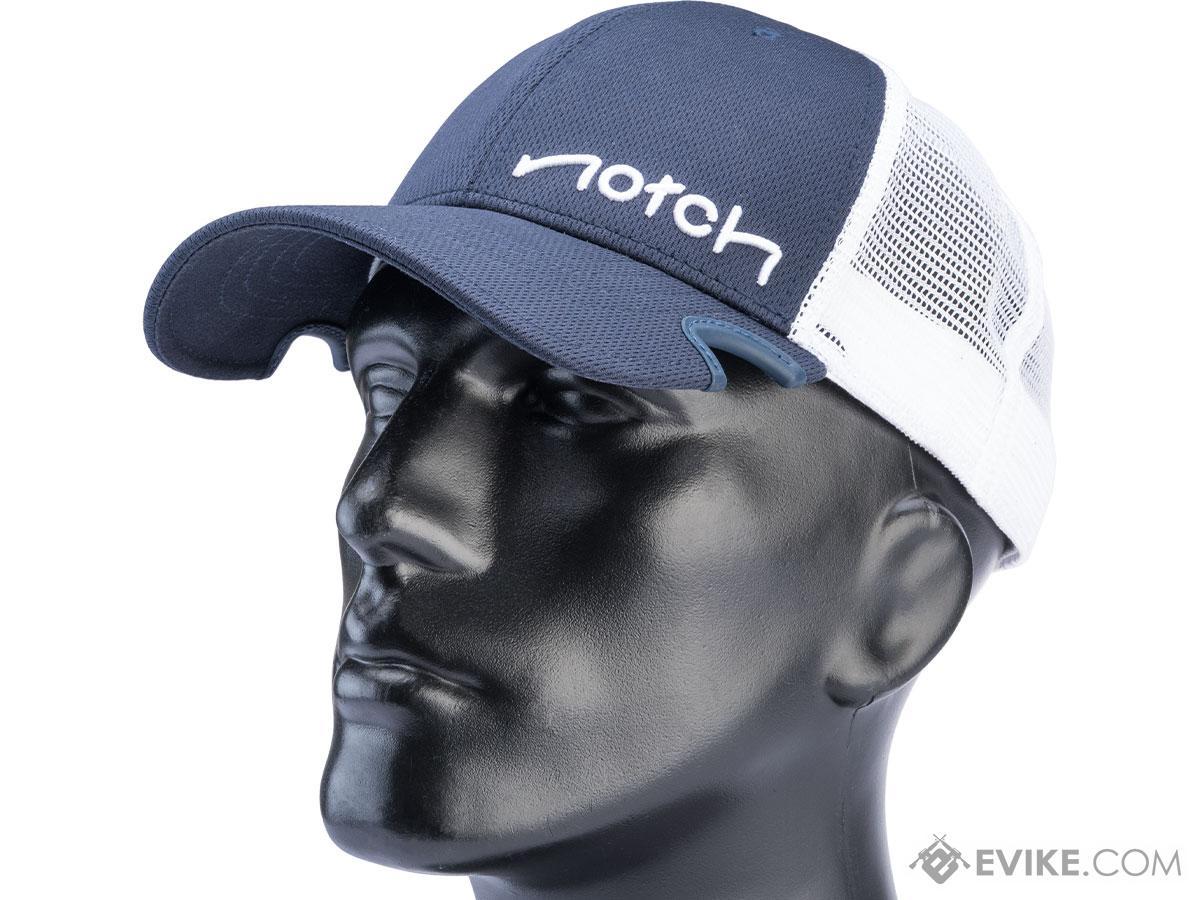 Notch X  Fishing Mesh Snap Back Hat (Color: Navy & White