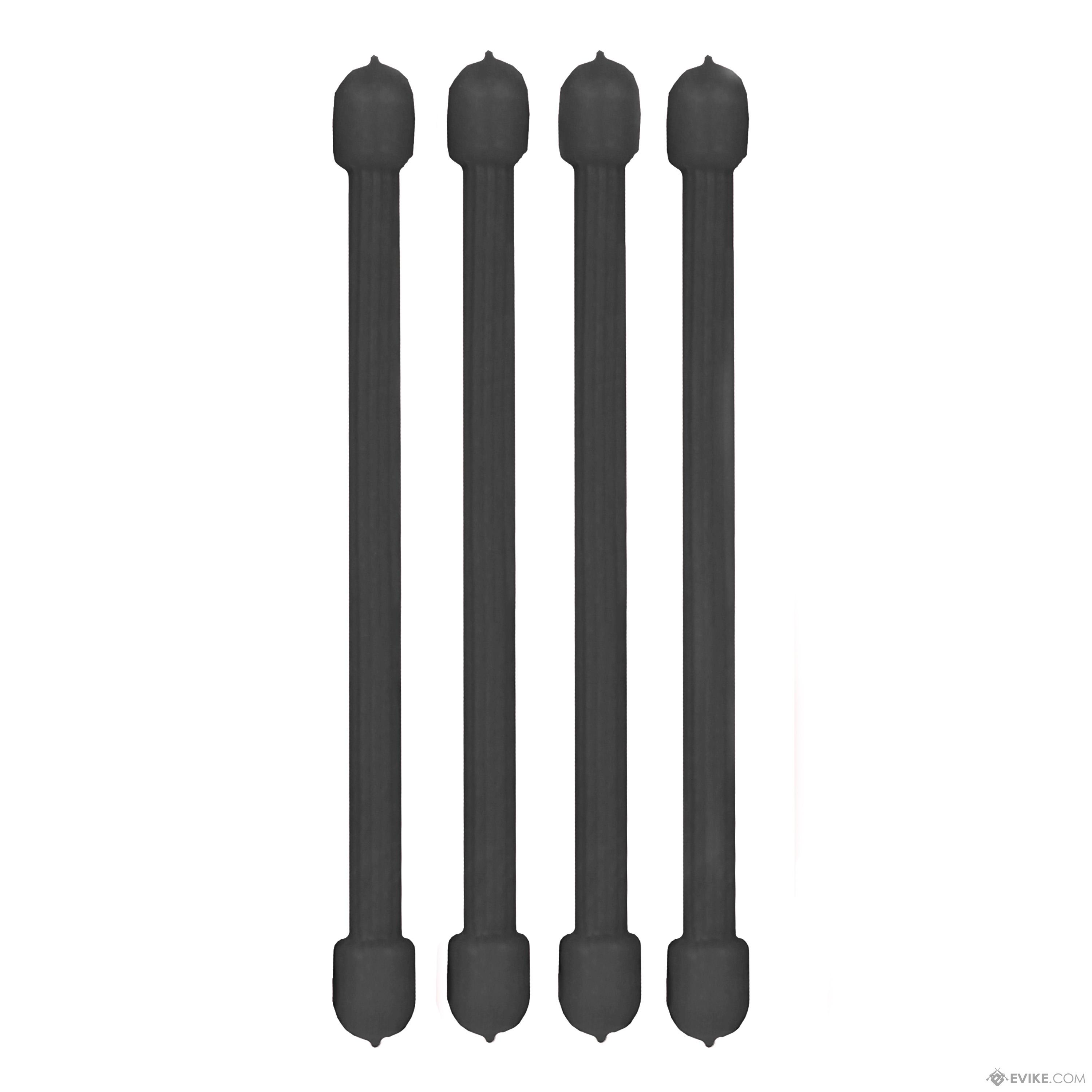 Nite Ize Gear Tie Reusable Rubber Twist Tie (Size: 3 4 Pack / Black)
