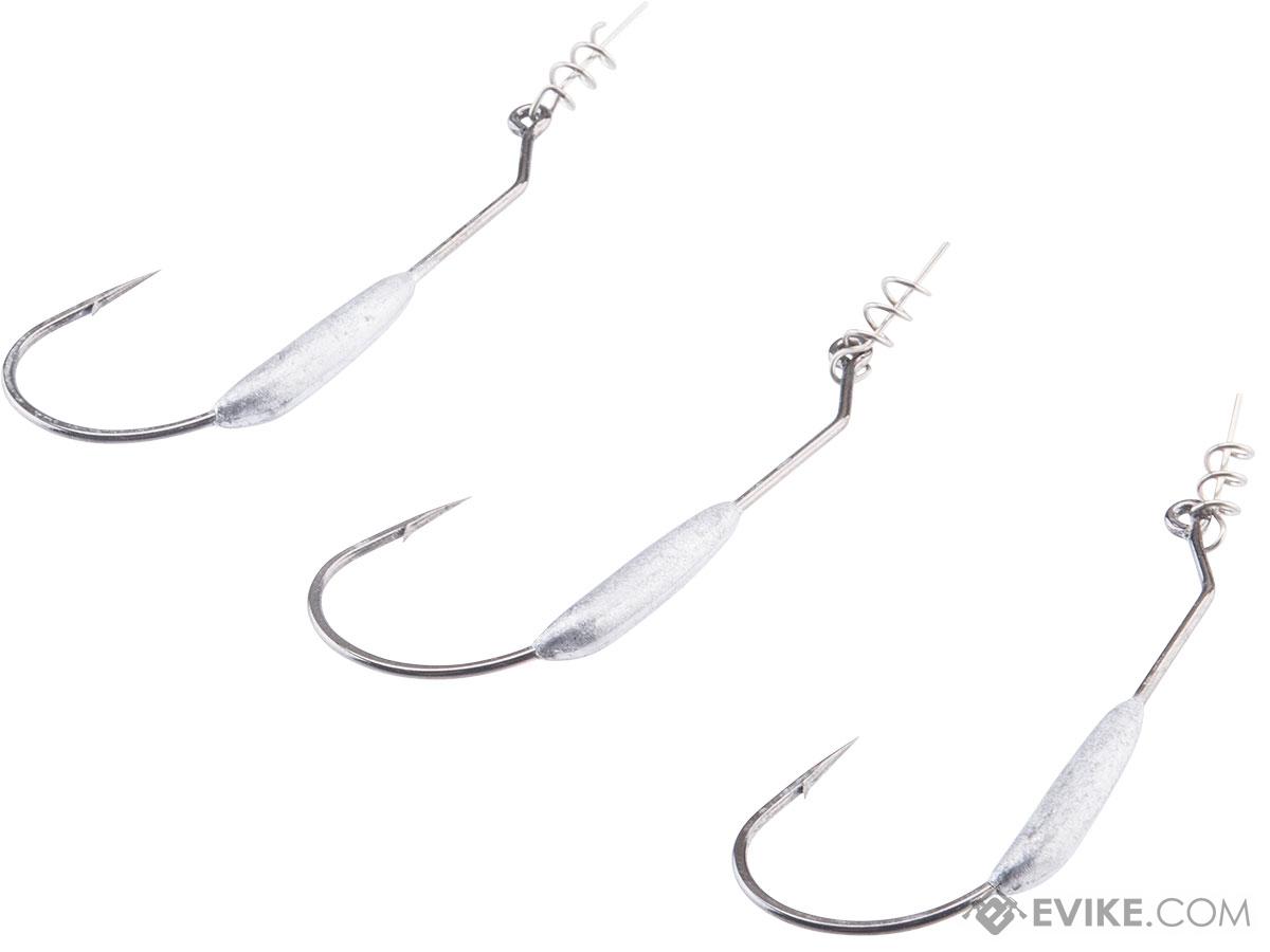  Weighted Hooks with Twistlock, Bladed Jig Head Hooks