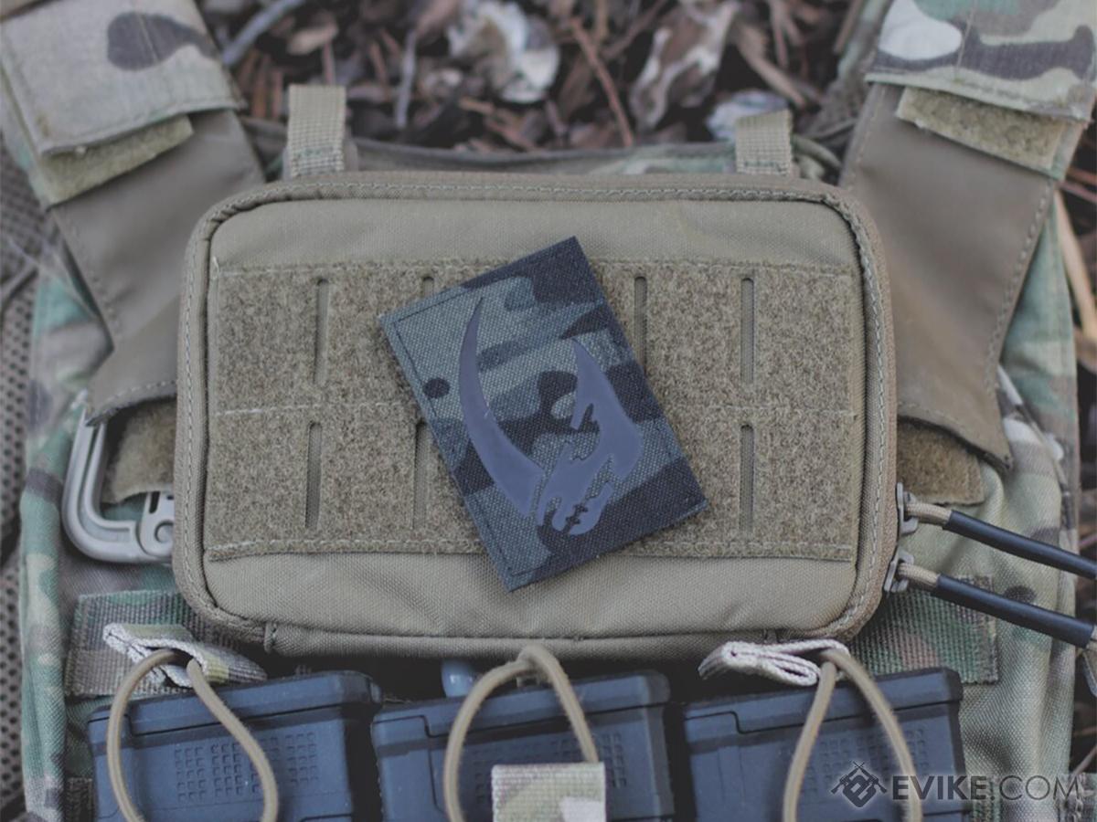 The Overland Portal Mudhorn Patch (Color: Multicam Black / IR Reflective)