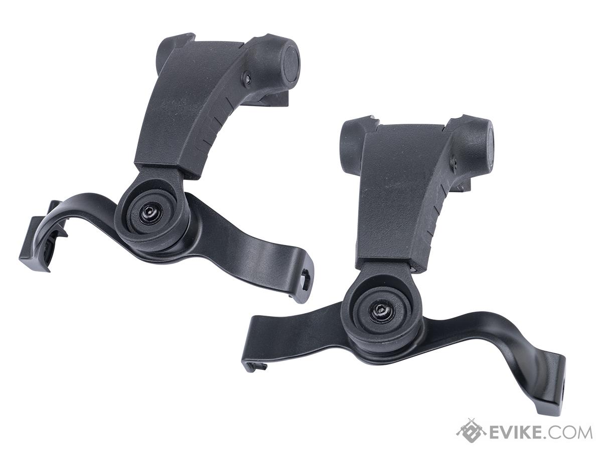 Earmor M16A Headset Adapter Mount for M31 / M32 Plus Tactical Communications Headsets (Model: Team Wendy Rail / Black)