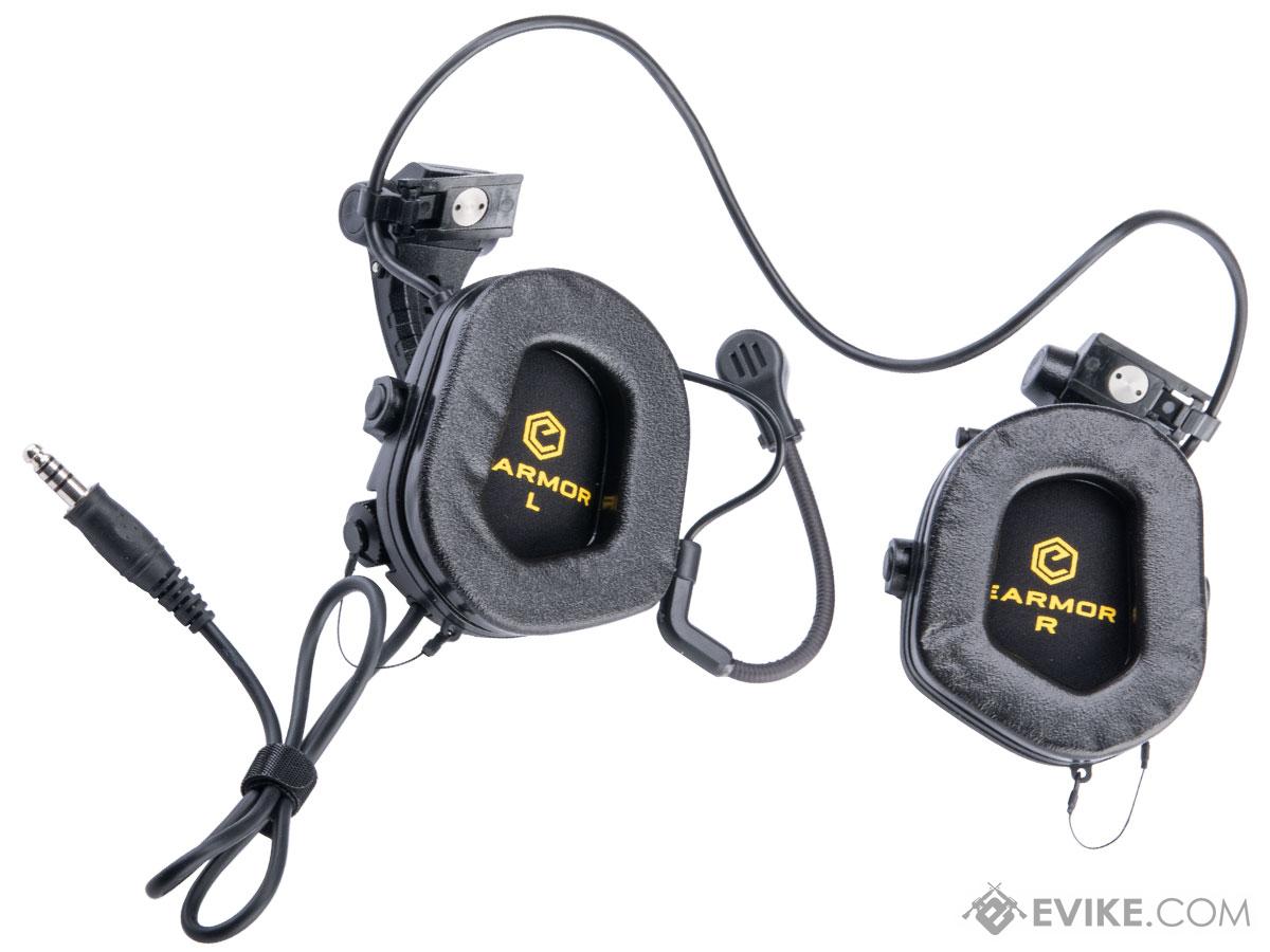 Earmor M32X Mark 3 Tactical Communications Headset for FAST Style ARC Rails  (Color: Black), Tactical Gear/Apparel, Radios / Headsets & Accessories -  Evike.com Airsoft Superstore