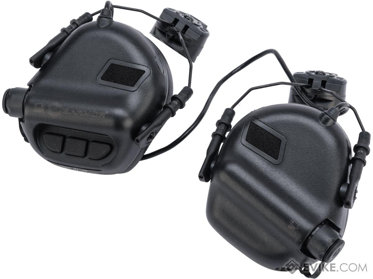 Earmor M31H MOD3 Tactical Communication Hearing Protector for ARC FAST MT Helmets (Color: Black)