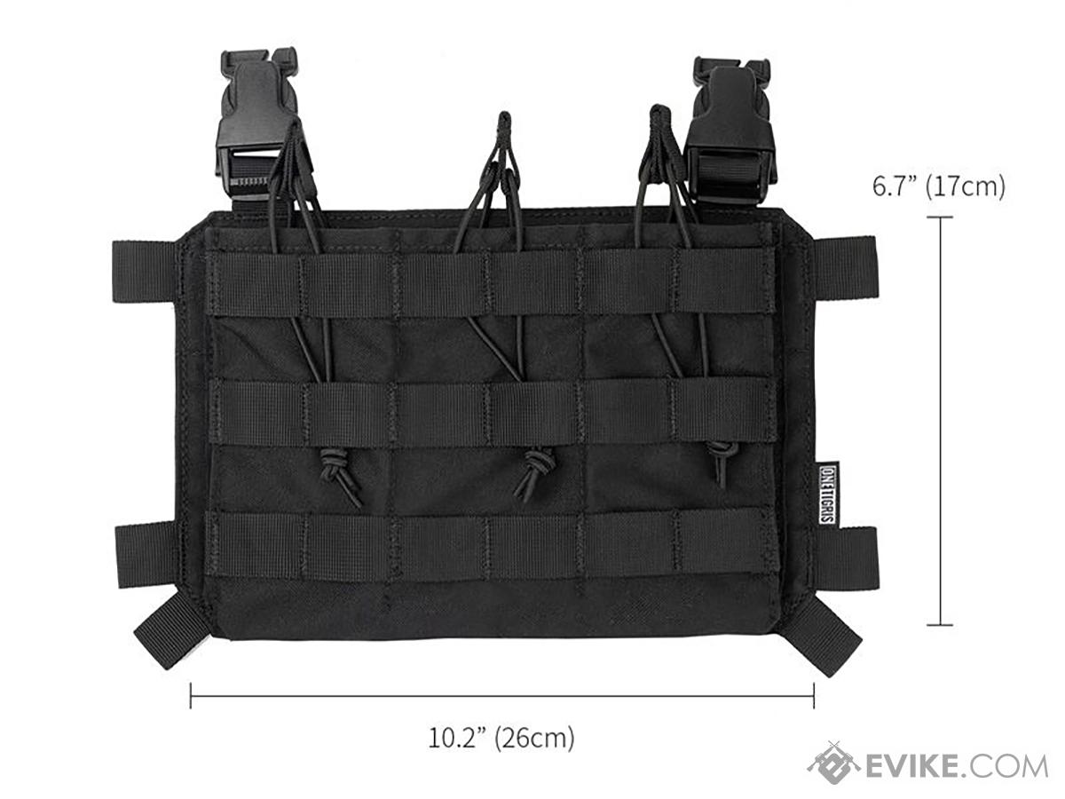 OneTigris Tactical Placard for Chest Rigs and Plate Carriers (Model: Model  03 / Black), Tactical Gear/Apparel, Body Armor & Vests Accessories -   Airsoft Superstore