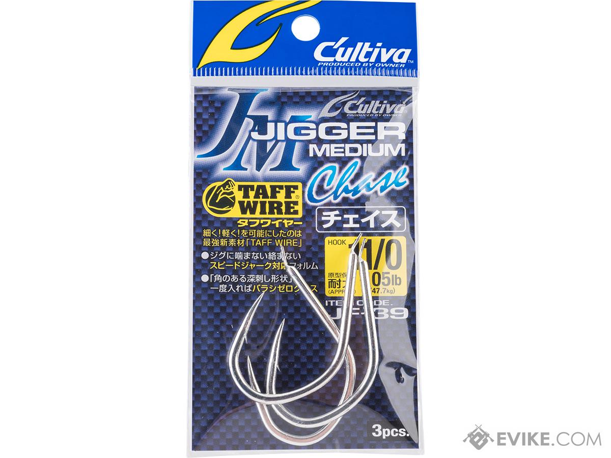 Owner Hooks Cultiva Jigger Medium Chase Fishing Hooks (Size: 11/0)