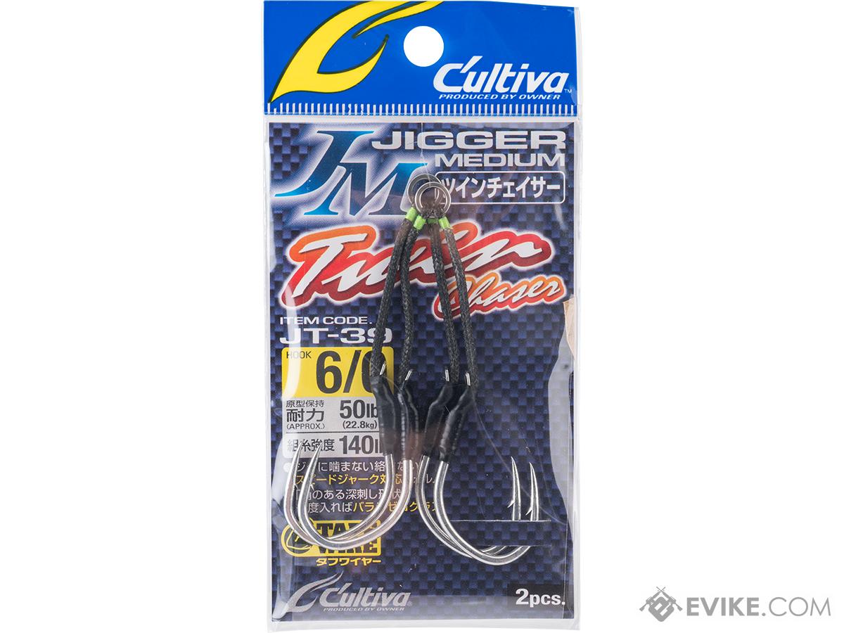 Owner Cultiva Jigger Medium Twin Chaser Assist Hook (Size: 2/0)