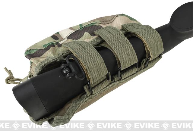 Modify Rifle Stock Ammo Pouch w/ Cheek Pad - Land Camo, Tactical Gear ...