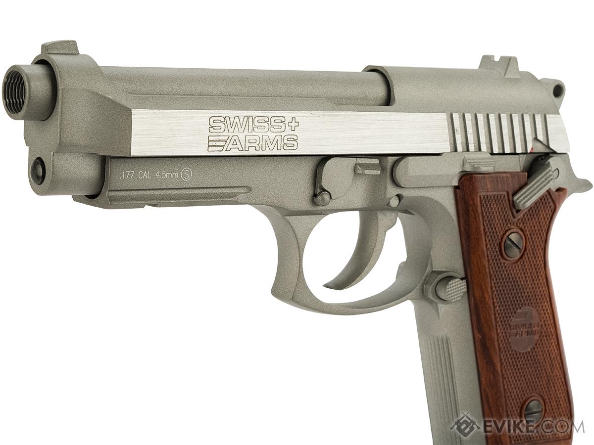 2EAGLE Pack Airsoft Pistolet modèle PT92 Silver à Ressort/matière